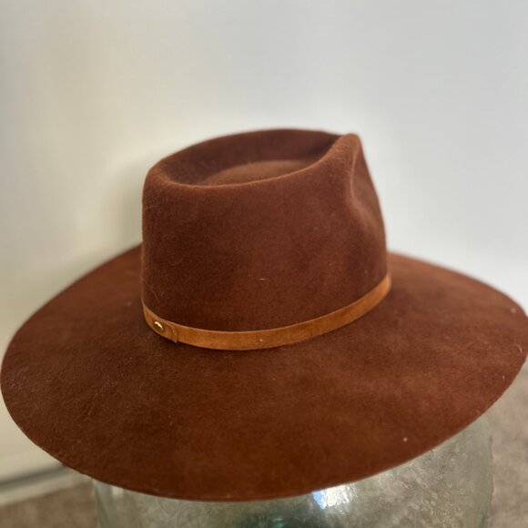 Janessa Leone Brown Felt Hat - Picture 2 of 8